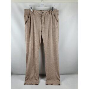 Oakley Pants Mens 36x34 Tan/White Haverford Golf Trousers